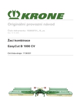 Krone BA EasyCut B 1000 CV Návod na používanie