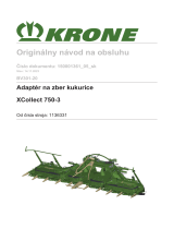 Krone BA XCollect 750-3 (BV301-20) Návod na používanie