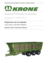 Krone EzBA Meldungen – Parameter Návod na používanie