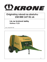 Krone BA Bellima F 125 Návod na používanie